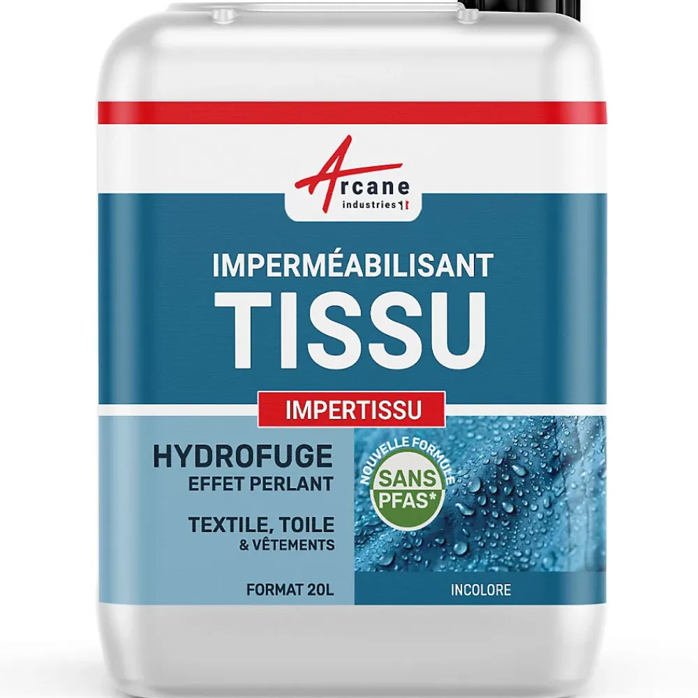 Arcane Industries IMPERMEABILISANT ANTI-TACHES ET HYDROFUGE POUR TISSU - IMPERTISSU - 20 L (jusqu'à 200 m²) -* Entretien Du Textile