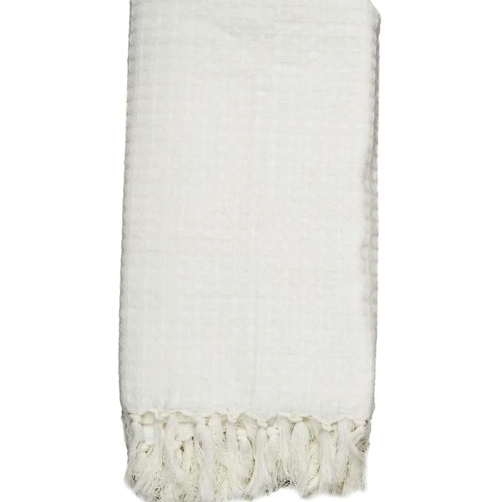 Jeté de canapé gaufré en coton 130x160 cm>The Home Deco Factory Outlet