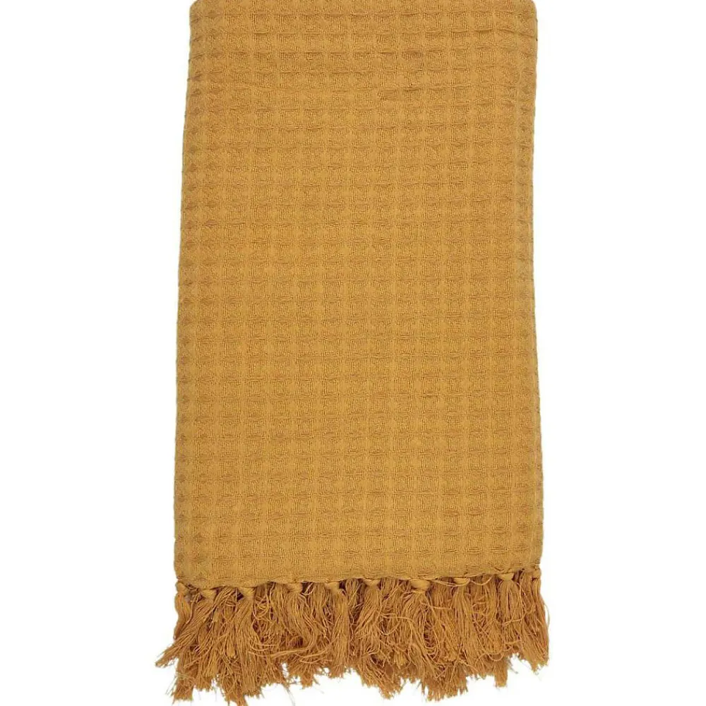 Jeté de canapé gaufré en coton 130x160 cm>The Home Deco Factory Hot
