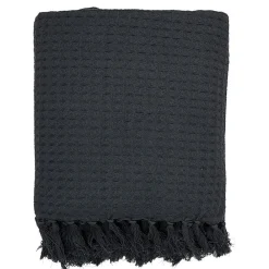 Jeté de canapé gaufré 170x250 cm anthracite><noscript><img width=