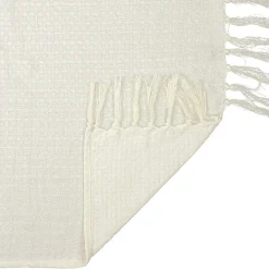 Jeté de canapé gaufré 170x250 cm ivoire><noscript><img width=