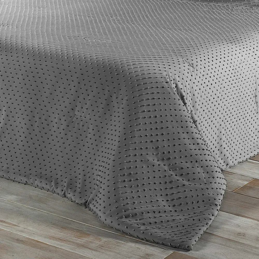Jeté de lit à petits pompons (180x240 cm - Gris clair)>Linder Hot