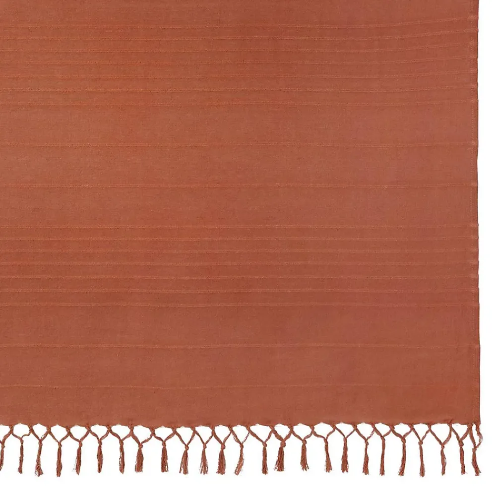 Atmosphera Créateur D'Intérieur Jeté de lit Anjali 220x160 terracotta en coton - Atmosphera* Boutis, Couvre-Lit, Édredon