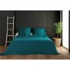 Jeté de lit bleu canard capitonné style boutis - 250x260cm - Bleu canard>Linder Hot