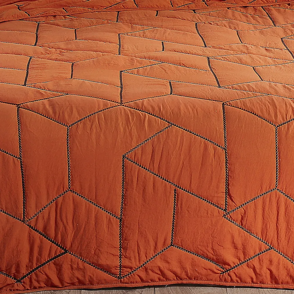 Jeté de lit Calisson (230x250 cm - Rouge Orangé)>Linder Outlet