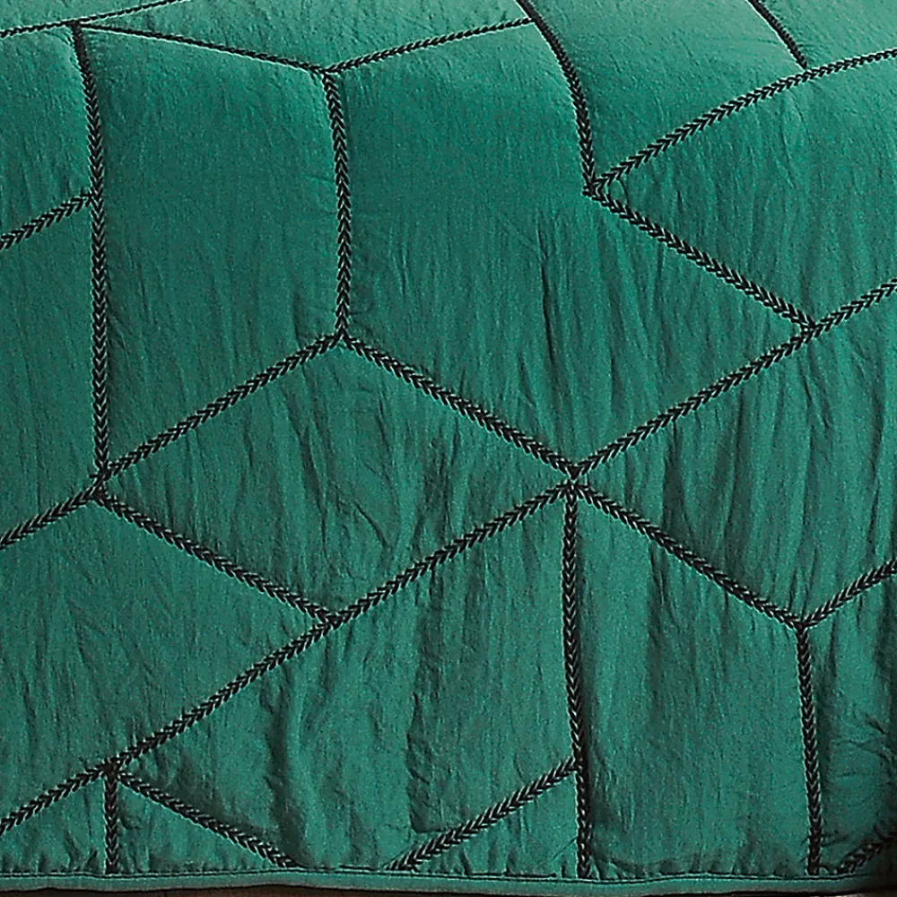 Jeté de lit Calisson (250x260 cm - Vert emeraude)>Linder Online