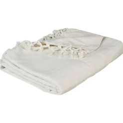 Atmosphera Créateur D'Intérieur Jeté de lit en coton - ivoire 160x220 cm - Atmosphera* Boutis, Couvre-Lit, Édredon
