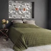 Jeté de lit matelassé et uni (250x260 cm - Vert foncé)>Linder Clearance