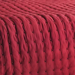 Jeté de lit matelassé et uni (250x260 cm - Rouge)>Linder Best