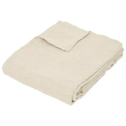 Atmosphera Créateur D'Intérieur Jeté de lit Pollie coton 150x200cm- Beige- Atmosphera* Boutis, Couvre-Lit, Édredon