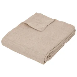 Atmosphera Créateur D'Intérieur Jeté de lit Pollie coton 220x240cm- Beige- Atmosphera* Boutis, Couvre-Lit, Édredon