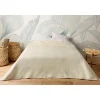 Linder Jeté de lit uni 100% polyester "Hawai" - 180x240cm - Ivoire* Boutis, Couvre-Lit, Édredon