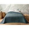 Linder Jeté de lit uni 100% polyester "Hawai" - 180x240cm - Bleu marine* Boutis, Couvre-Lit, Édredon
