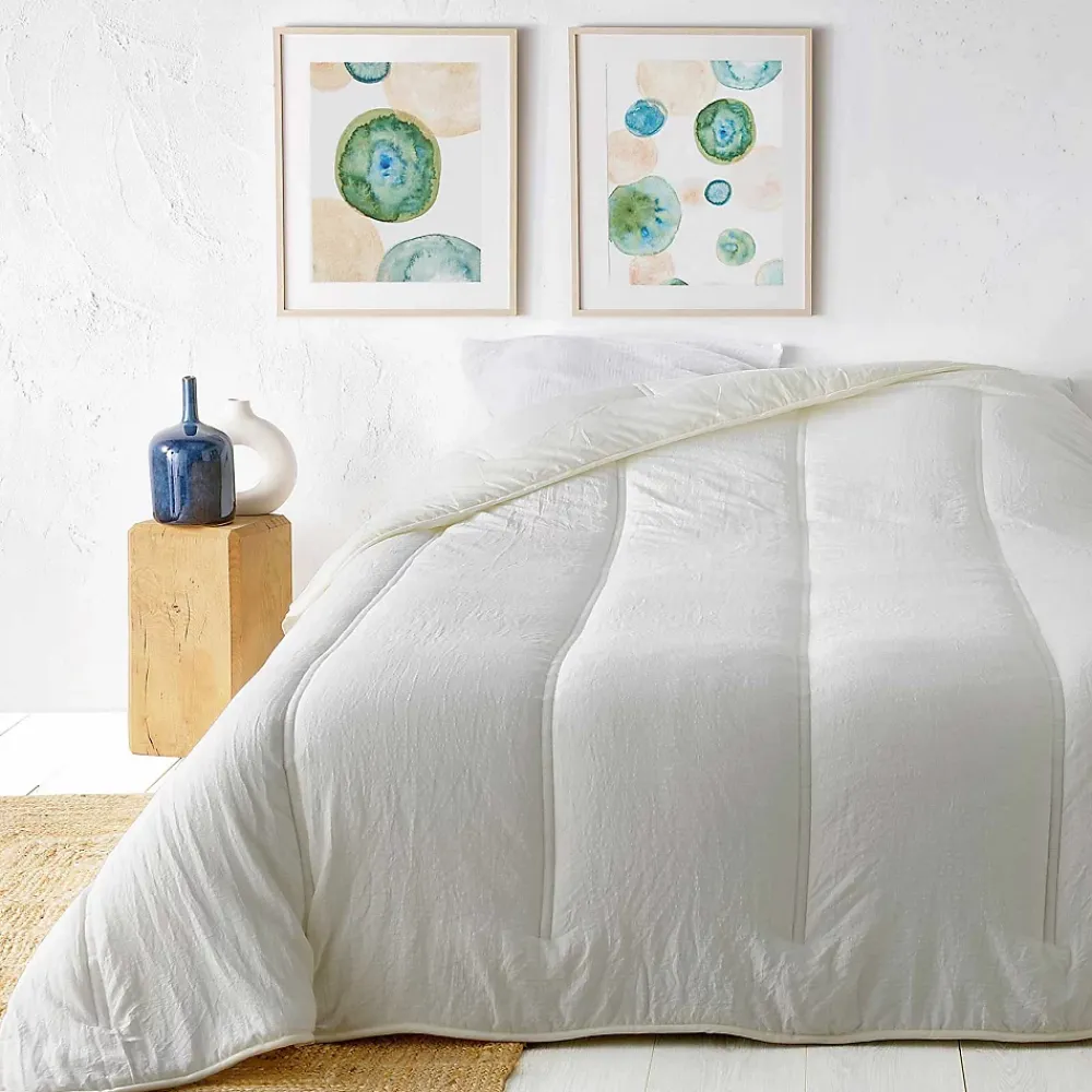 Linder Jeté de lit uni (230x250 cm - Crème)* Boutis, Couvre-Lit, Édredon