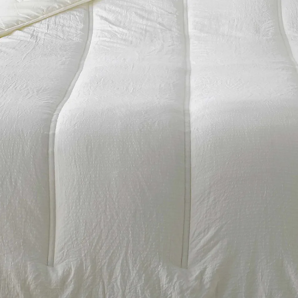 Jeté de lit uni (240x260 cm - Crème)>Linder
