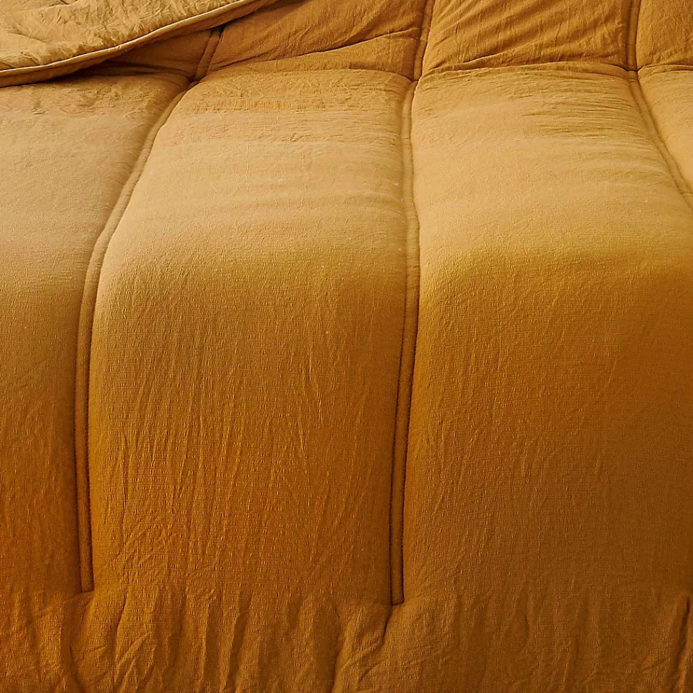 Jeté de lit uni (180x240 cm - Jaune Curry)>Linder Outlet