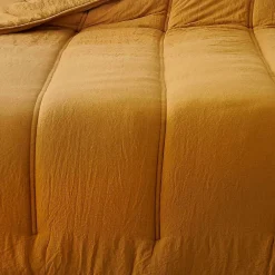 Linder Jeté de lit uni (230x250 cm - Jaune Curry)* Boutis, Couvre-Lit, Édredon