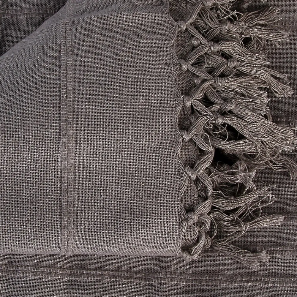 Jeté de lit 230x250 gris coton>Atmosphera Créateur D'Intérieur Sale