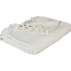 Jeté de lit 160x220 ivoire coton>Atmosphera Créateur D'Intérieur Clearance