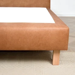 Jeu de 4 pieds de lit carrés en bois Hauteur 15 cm><noscript><img width=