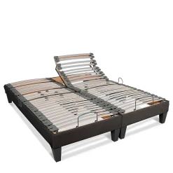 Bellecour Jeu de 2 sommiers électriques Amiral 2x70x190 cm Lattes* Sommier