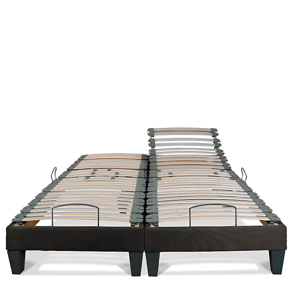 Bellecour Jeu de 2 sommiers électriques Amiral 2x70x190 cm Lattes* Sommier