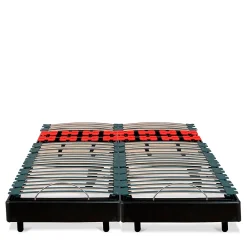 Bellecour Jeu de 2 sommiers électriques Bodysoft 2x80x200 cm Lattes & Plots* Sommier