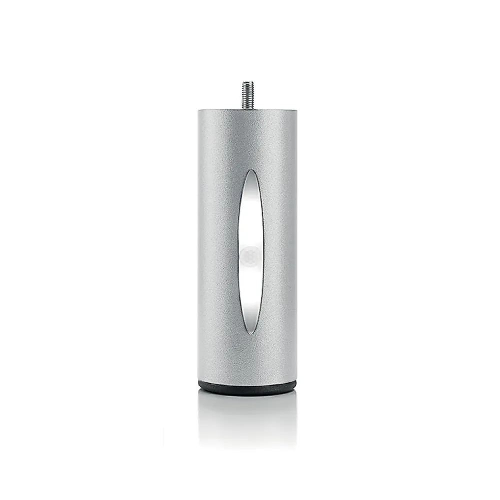 Jeu de pieds de lit cylindriques Hauteur 16 cm (2 lumineux + 2 métal Gris)>Bellecour Clearance