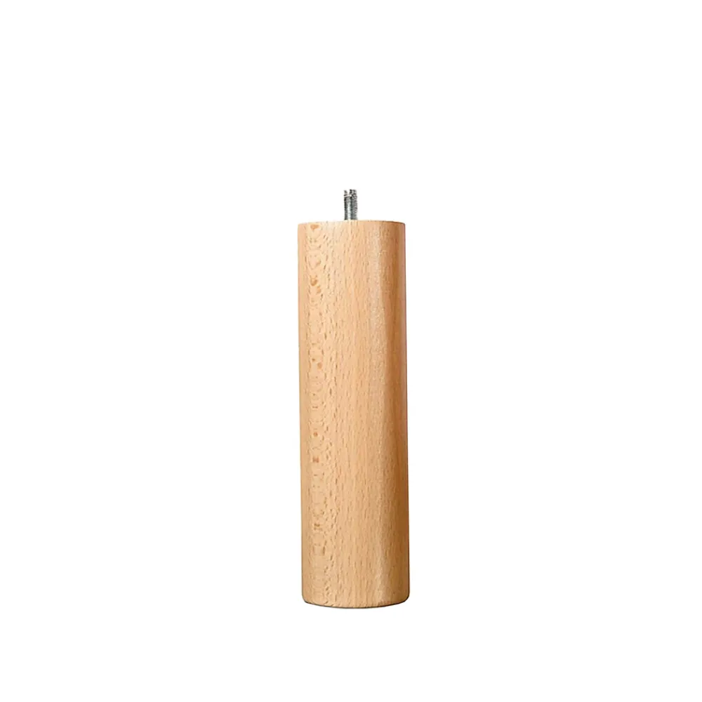 Bellecour Jeu de pieds de lit cylindriques en bois Hauteur 10 cm (lot de 4)* Pied De Lit