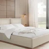John - lit coffre - 180x200 cm - en velours - sommier inclus ->Best Mobilier Clearance