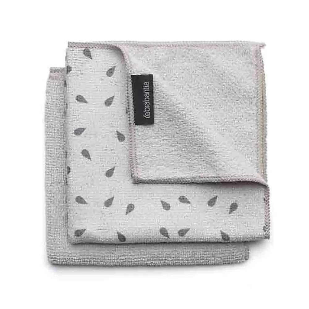 Kit 2 chiffons microfibre gris>Brabantia Online