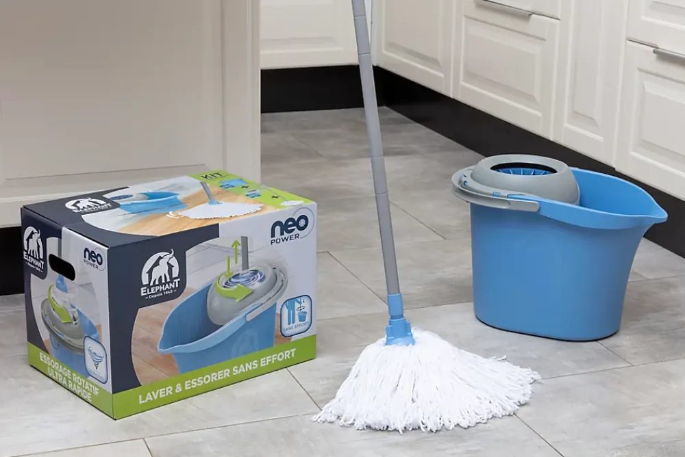 Elephant Kit balai à franges Neo Power Eléphant* Seau, Bassine, Récipient De Ménage