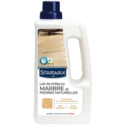Starwax Lait brillant 2 en 1 marbre et pierres naturelles 1L* Nettoyant Et Entretien Pour Sol