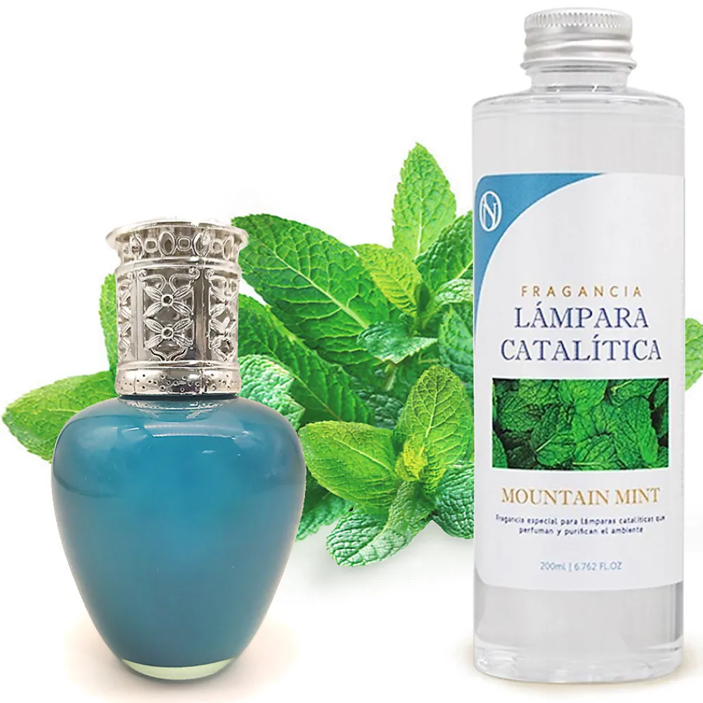 Lampe catalytique Aqua Marina + Parfum Mountain Mint 200 ml - Élimine mauvaises odeurs, parfume et améliore qualité de l'air>Mamamanuela Clearance