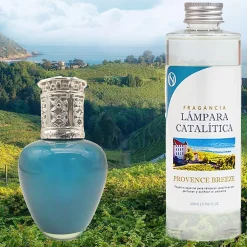 Lampe catalytique Aqua Marina + Parfum Provence Breeze 500 ml - Élimine mauvaises odeurs, parfume et améliore qualité de l'air>Mamamanuela Discount