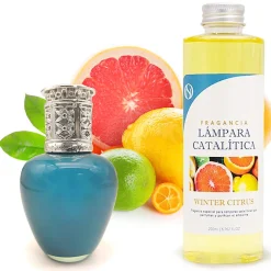 Lampe catalytique Aqua Marina + Parfum Winter Citrus 200 ml - Élimine mauvaises odeurs, parfume et améliore la qualité de l'air>Mamamanuela Best