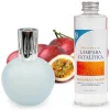 Lampe catalytique Bleu-Gris Mat + Parfum Caribbean Passion 500ml. Élimine mauvaises odeurs, parfume et améliore qualité de l'air>Mamamanuela New