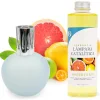 Lampe catalytique Bleu-Gris Mat + Arôme Winter Citrus 500 ml - Élimine mauvaises odeurs, parfume et améliore la qualité de l'air>Mamamanuela Outlet