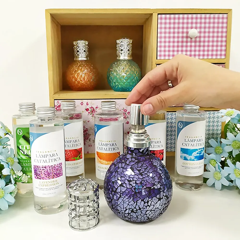 Mamamanuela Lampe catalytique Drops Orange + Parfum Wild Strawberry 500 ml - Élimine mauvaises odeurs, parfume et améliore la qualité de l'air* Désodorisant Et Parfum D'Ambiance