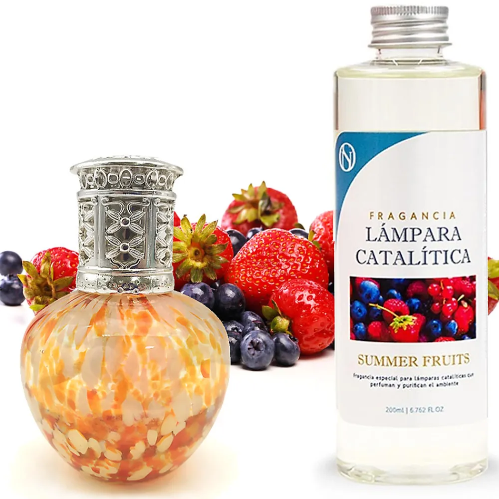 Lampe catalytique Drops Orange + Parfum Summer Fruits 200 ml - Élimine mauvaises odeurs, parfume et améliore la qualité de l'air>Mamamanuela Sale