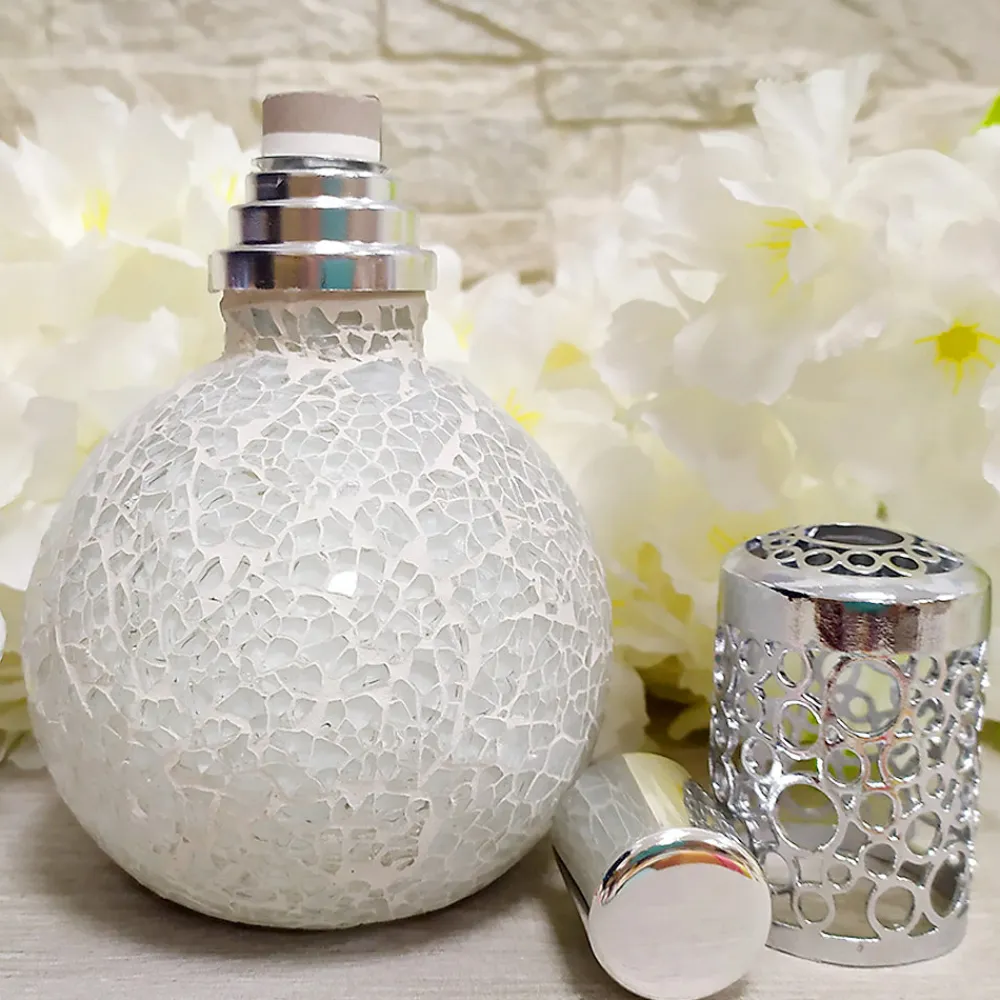 Lampe catalytique Mosaïque Blanc + Parfum Mediterranean Light 200ml. Élimine mauvaises odeurs, parfume et améliore qualité de air>Mamamanuela Clearance