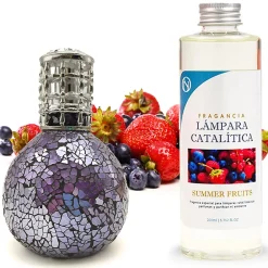 Lampe catalytique Mosaïque de minuit + Summer Fruits 500 ml - Élimine mauvaises odeurs, parfume et améliore la qualité de l'air>Mamamanuela Discount