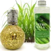Lampe catalytique Mosaïque Doré + Parfum Citronnelle 200 ml - Élimine mauvaises odeurs, parfume et améliore la qualité de l'air>Mamamanuela New