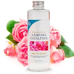 Lampe catalytique Mosaïque Noir + Parfum Bed of Roses 500 ml - Élimine mauvaises odeurs, parfume et améliore la qualité de l'air><noscript><img width=