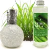 Lampe catalytique Mosaïque Blanc + Parfum Citronnelle 200 ml - Élimine mauvaises odeurs, parfume et améliore la qualité de l'air>Mamamanuela Outlet