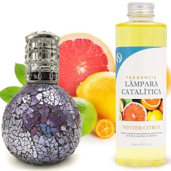 Lampe catalytique Mosaïque de minuit + Winter Citrus 500 ml - Élimine mauvaises odeurs, parfume et améliore la qualité de l'air>Mamamanuela Sale