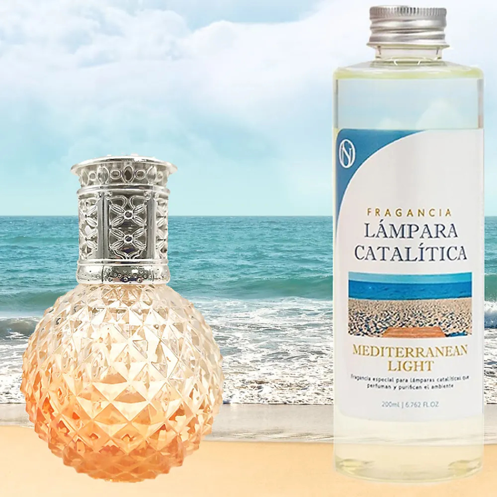 Lampe catalytique Orange Diamonds + Mediterranean Light 500 ml - Élimine mauvaises odeurs, parfume et améliore la qualité de l'air>Mamamanuela Online