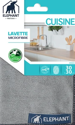 Lavette en microfibre pour la cuisine>Elephant