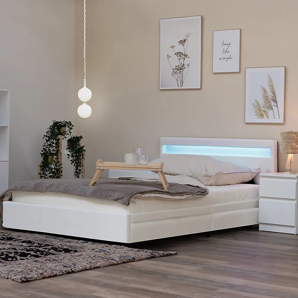 LED Lit NUBE Blanc 140 x 200 cm>Brand Home Deluxe Hot