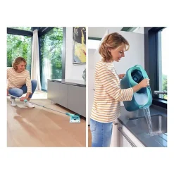 Clean Twist M Ergo mobile 52121 Kit de nettoyage sol - Balai a plat lave sol avec housse, seau a essorage facile, roule><noscript><img width=